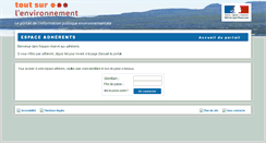 Desktop Screenshot of adherent.toutsurlenvironnement.fr